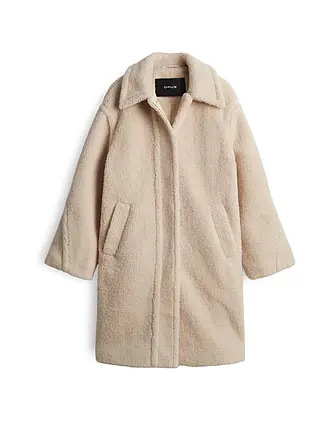 OPUS | Manteau aspect fourrure HEDDY | beige